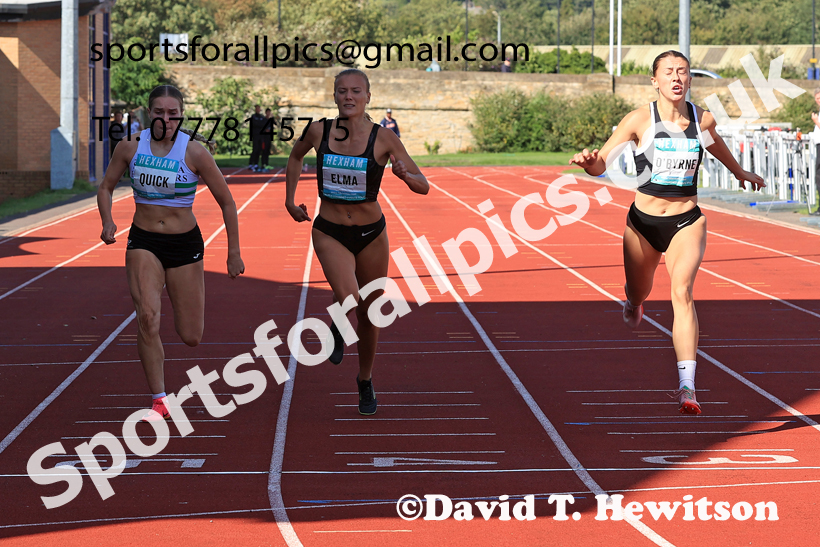 Heptathlon 200 metres, 2025 EAP International Combined Events, Hexham, Northumberland.  Photo: David T. Hewitson/Sports for All Pics